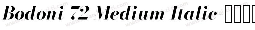 Bodoni 72 Medium Italic字体转换